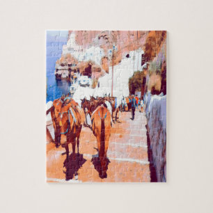 Puzzle ldp SANTORINI - Sentier des ânes - Fira -