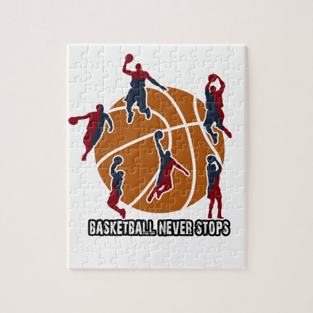 Puzzle Le basket-ball ne s'arrête jamais (Vertical)