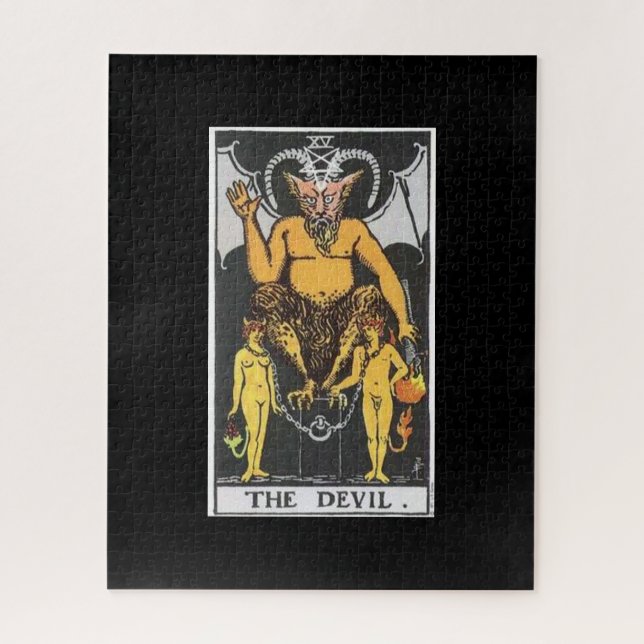 Puzzle Le casse-tête de la carte tarot diable (Vertical)