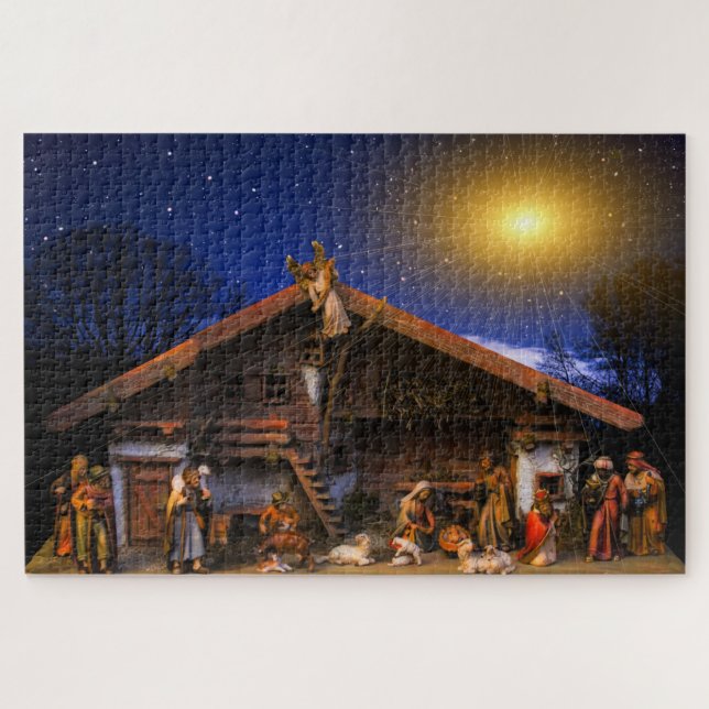 Puzzle le casse-tête de la crèche (Horizontal)