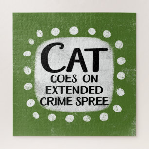 Puzzle Le Chat Commence Sur La Criminalité Étendue Spree