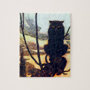 Puzzle Le chat noir