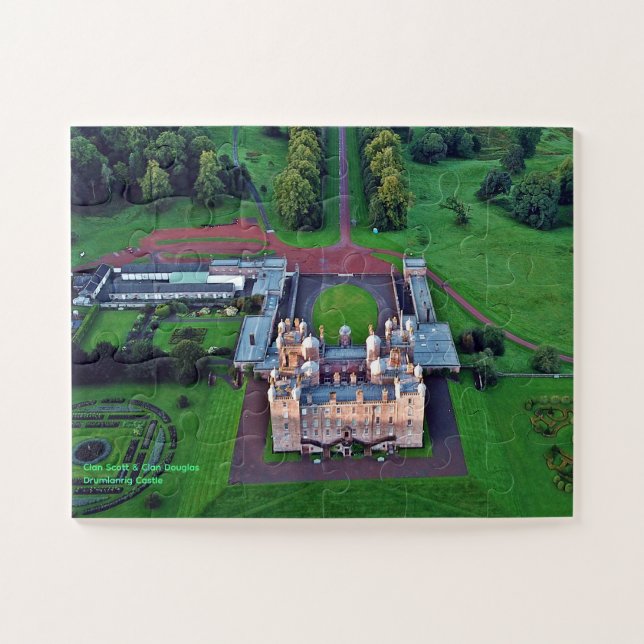 Puzzle Le château de Drumlanrig en Écosse Scott & Douglas (Horizontal)