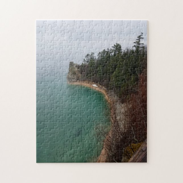 Puzzle Le château de Miners Pictured Rocks Munising Michi (Vertical)