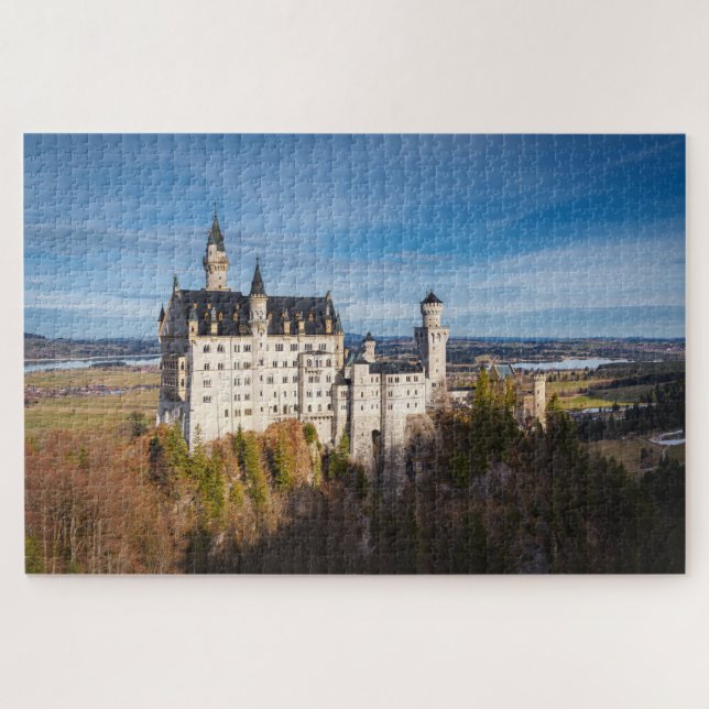 Puzzle Le château de Neuschwanstein en Allemagne (Horizontal)