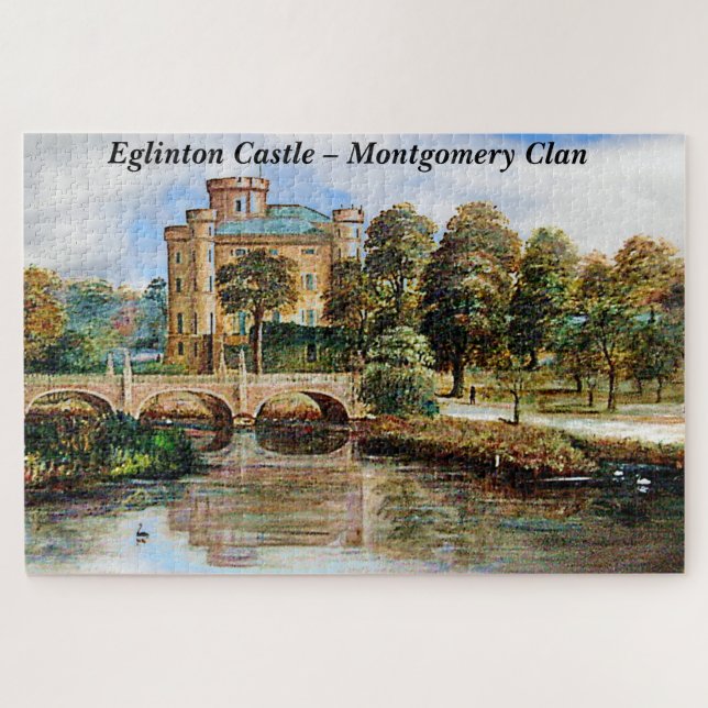 Puzzle Le château Eglinton de Montgomery Clan en Écosse (Horizontal)