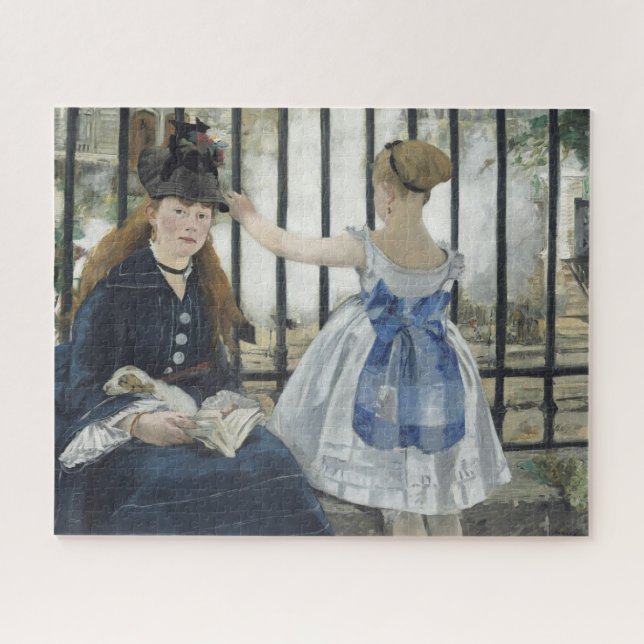 Puzzle Le Chemin de fer - Manet Impressionniste Peinture (Horizontal)