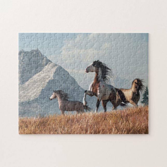 Puzzle Le Cheval de l'Ancienne Guerre (Horizontal)