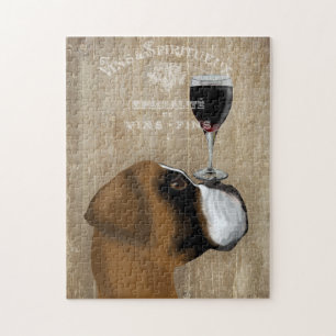 Puzzle Le chien au vin