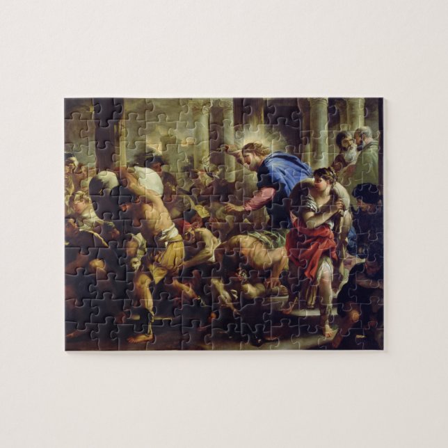 Puzzle Le Christ conduisant les négociants par le temple (Horizontal)