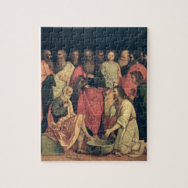 Puzzle Le Christ lavant les pieds des disciples (Vertical)