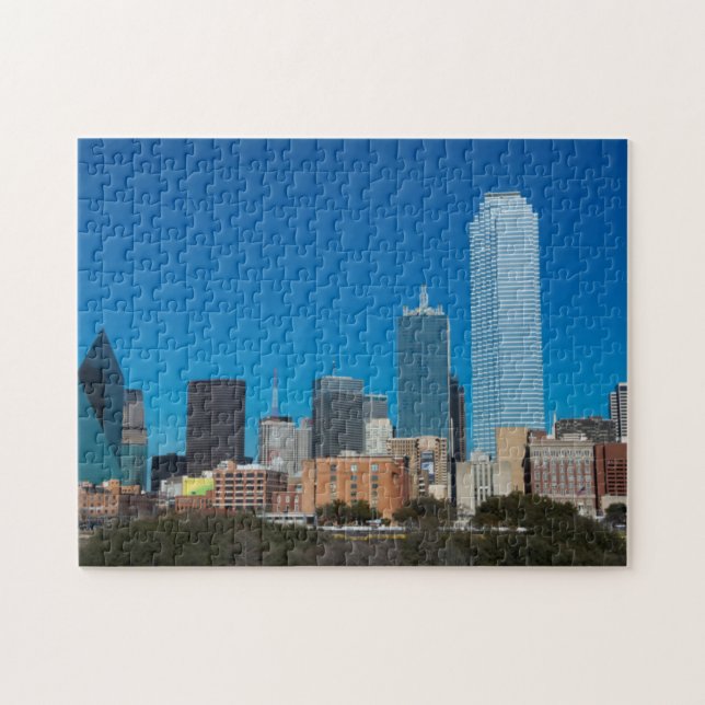 Puzzle Le ciel de Dallas au Texas au coucher du soleil (Horizontal)