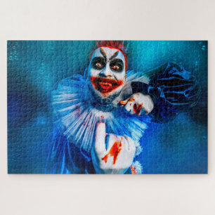 Puzzle Le clown sinistre d'Halloween de SlipperyJoe endui