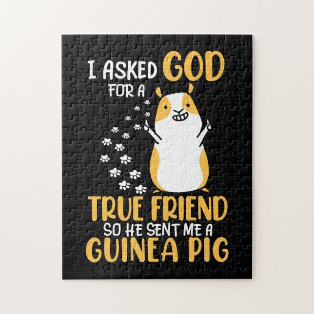 Puzzle Le Cochon De Guinée est un vrai ami (Vertical)