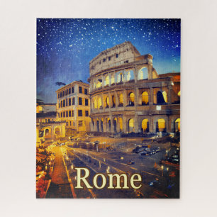 Puzzle Le Colisée à Rome la nuit