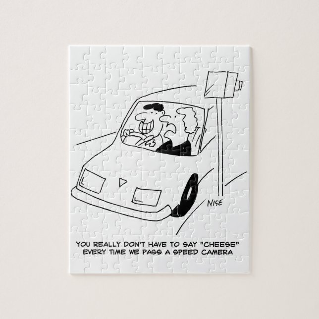 Puzzle Le conducteur dit du fromage en passant une caméra (Vertical)