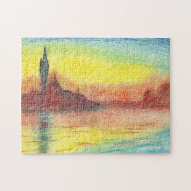 Puzzle Le crépuscule de Monet, Venise (Horizontal)