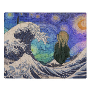 Puzzle Le cri de la Grande Vague Starry Night