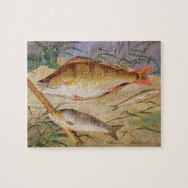 Puzzle Le crochet d'un pêcheur à  la ligne des poissons (Horizontal)