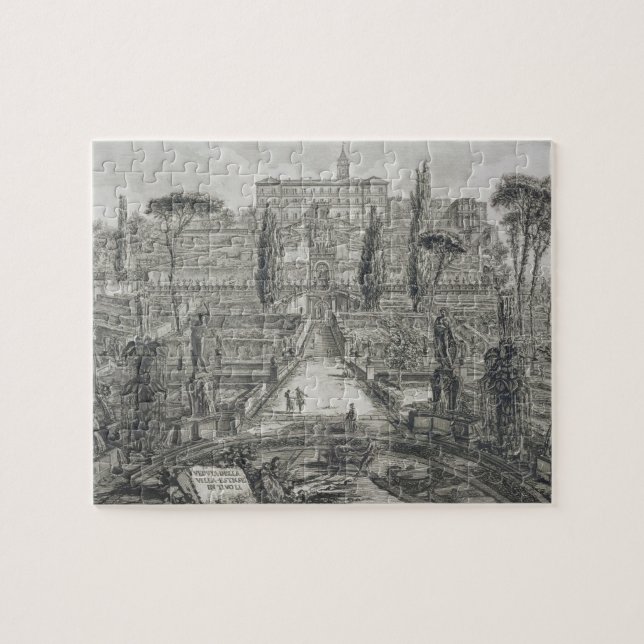 Puzzle Le d'Este de villa chez Tivoli (gravure) (Horizontal)
