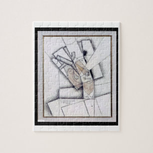 Puzzle Le fumeur, 1912 (charbon de bois et craie de rouge