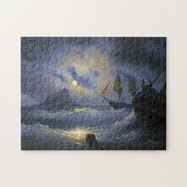 Puzzle Le Gibraltar par les eaux de paysage marin d'Ivan (Horizontal)