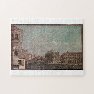 Puzzle Le Grand Canal au-dessus du Rialto fin des années 