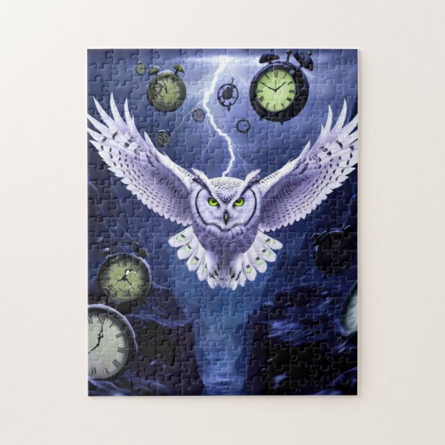 Puzzle Le hibou du temps dans le chaos (Vertical)