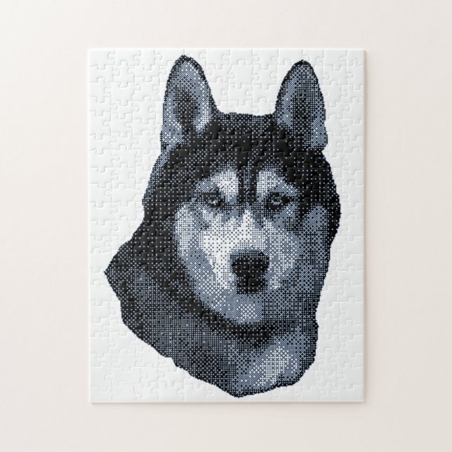 Puzzle Le Husky Est Mon Chien Favori, Le Husky Sibérien (Vertical)
