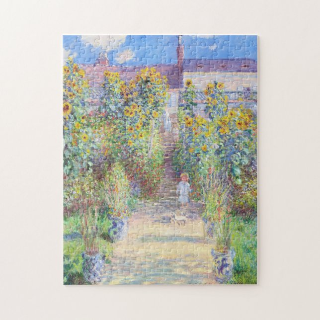 Puzzle Le jardin de l'artiste à Vétheuil par Claude Monet (Vertical)