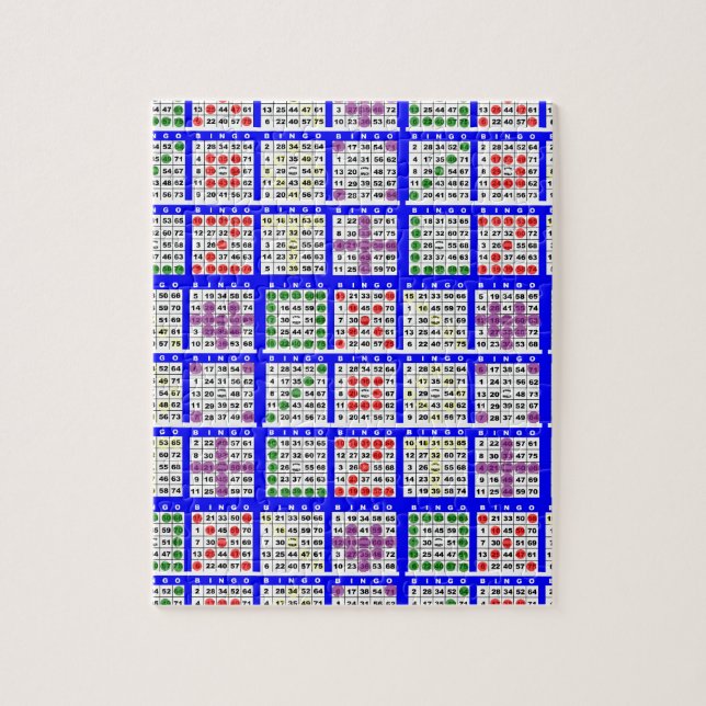 Puzzle Le jeu de bingo-test modèle grand (Vertical)