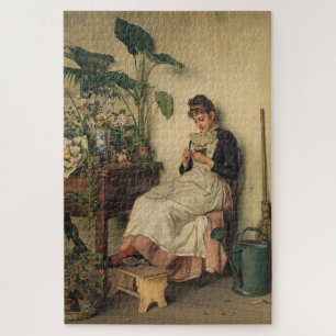 Puzzle Le jeune fleuriste (par Carl Zewy)
