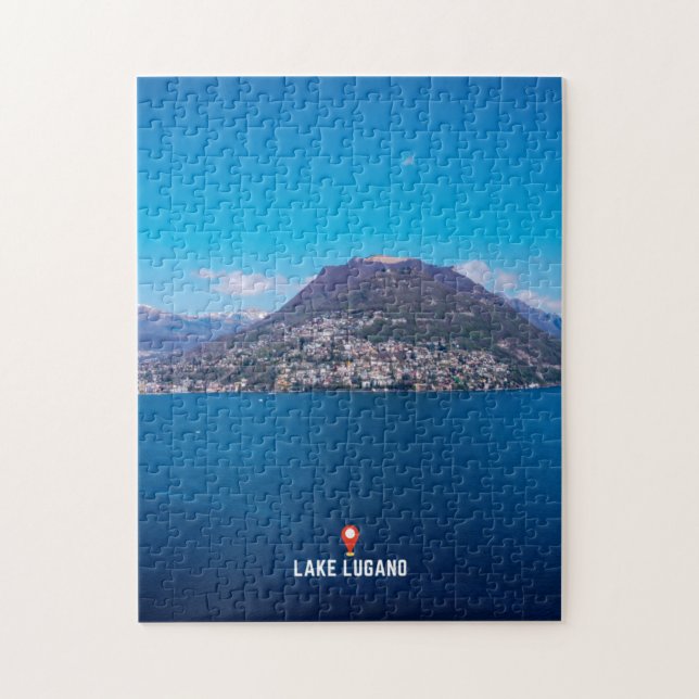 Puzzle Le lac de Lugano au Tessin (Vertical)