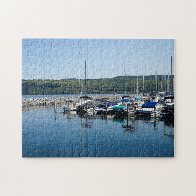 Puzzle Le lac Seneca à New York (Horizontal)