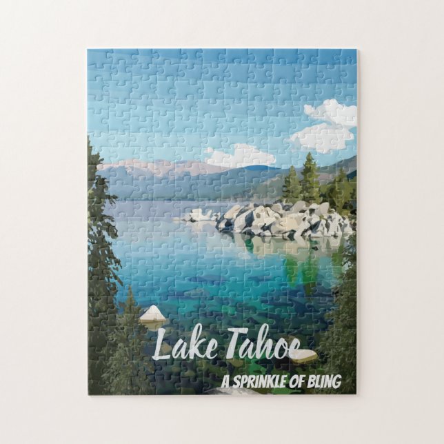 Puzzle Le lac Tahoe Un parfum Californie & Nevada (Vertical)