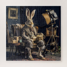 Le Lapin Gentilhomme-Puzzle Fantaisiste Vintage