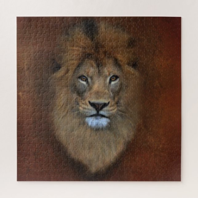 Puzzle Le lion africain dans l'art animal pastel contempo (Vertical)