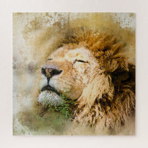 Puzzle Le lion est le roi des animaux