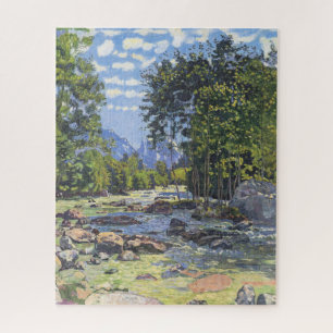 Puzzle Le Lutschina noir (par Ferdinand Hodler)