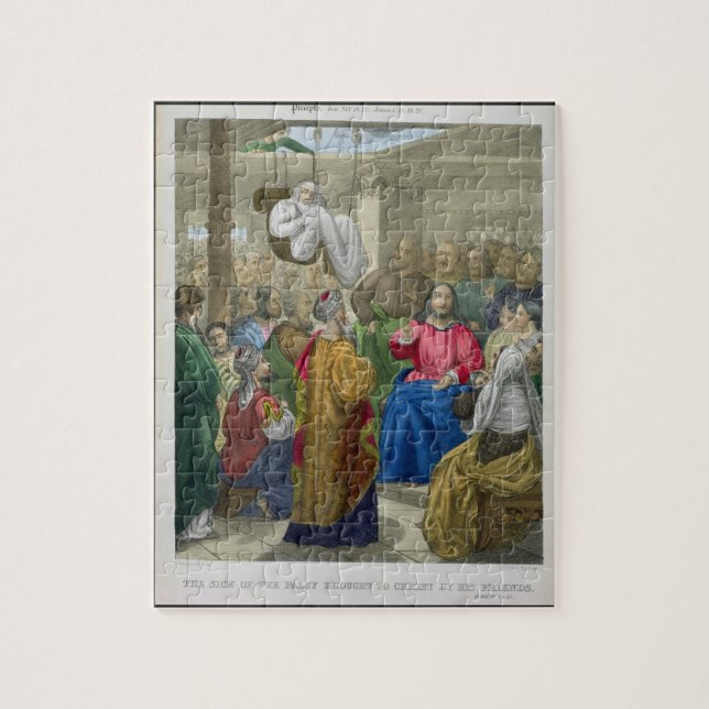 Puzzle Le malade de la paralysie a apporté au Christ par (Vertical)