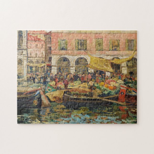 Puzzle Le Marché aux Légumes, Venise | Louis Abel-Truchet (Horizontal)