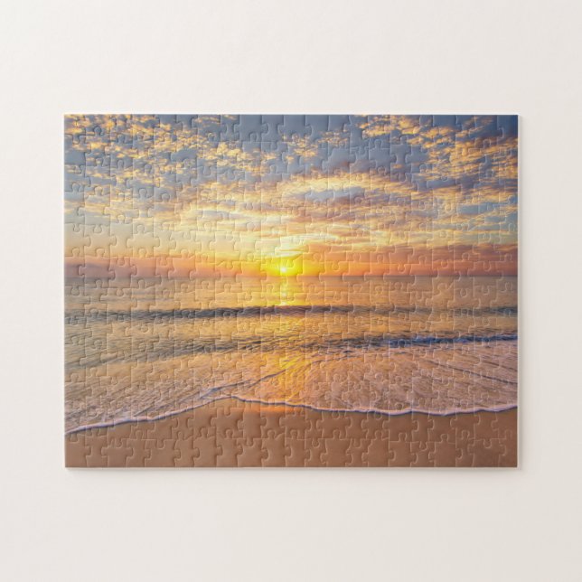 Puzzle Le matin Sun au bord de la mer (Horizontal)
