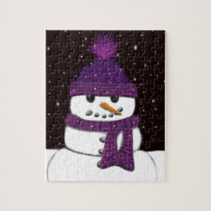 Puzzle Le mignon bonhomme de neige sans arme