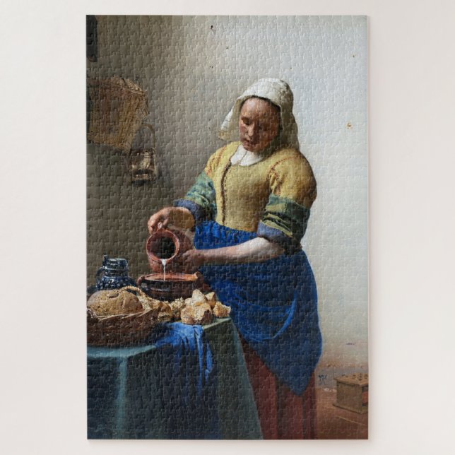 Puzzle Le Milkmaid, Johannes Vermeer (Vertical)