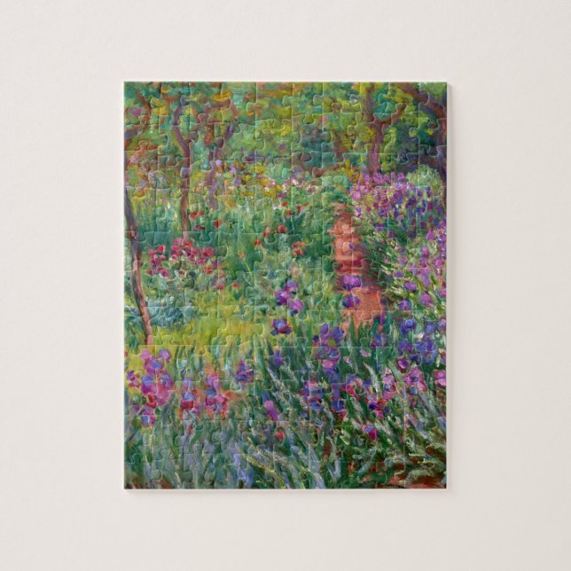 Puzzle le monet fleurit le cru le-iris-jardin-à-giverny (Vertical)