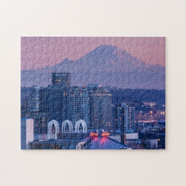 Puzzle Le mont Rainier à l'arrière-plan (Horizontal)