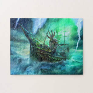 Puzzle Le navire Naglfar à Ragnarök