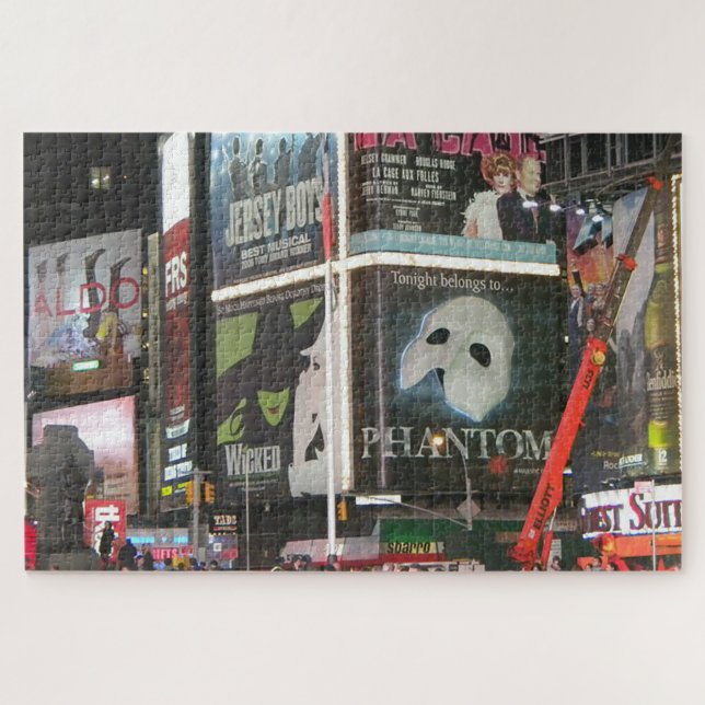 Puzzle Le New York City Times Carré City Lights (Horizontal)