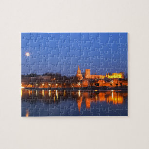 Puzzle Le Palais des Papes à Avignon et le Rhône à