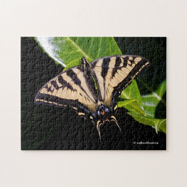 Puzzle Le papillon Swallowtail sur le Laurel Bush (Horizontal)